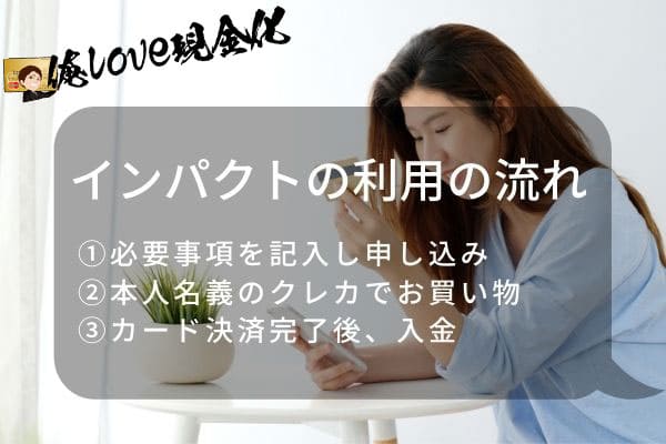インパクトの申し込みの流れ