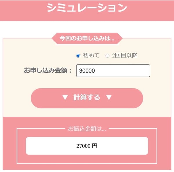 キャッツマネーの換金率シミュレーション